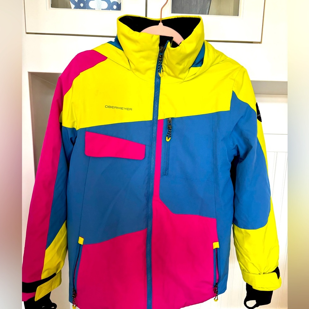 Obermeyer Teen Axel Ski Jacket In Electrify Size L (14/16)